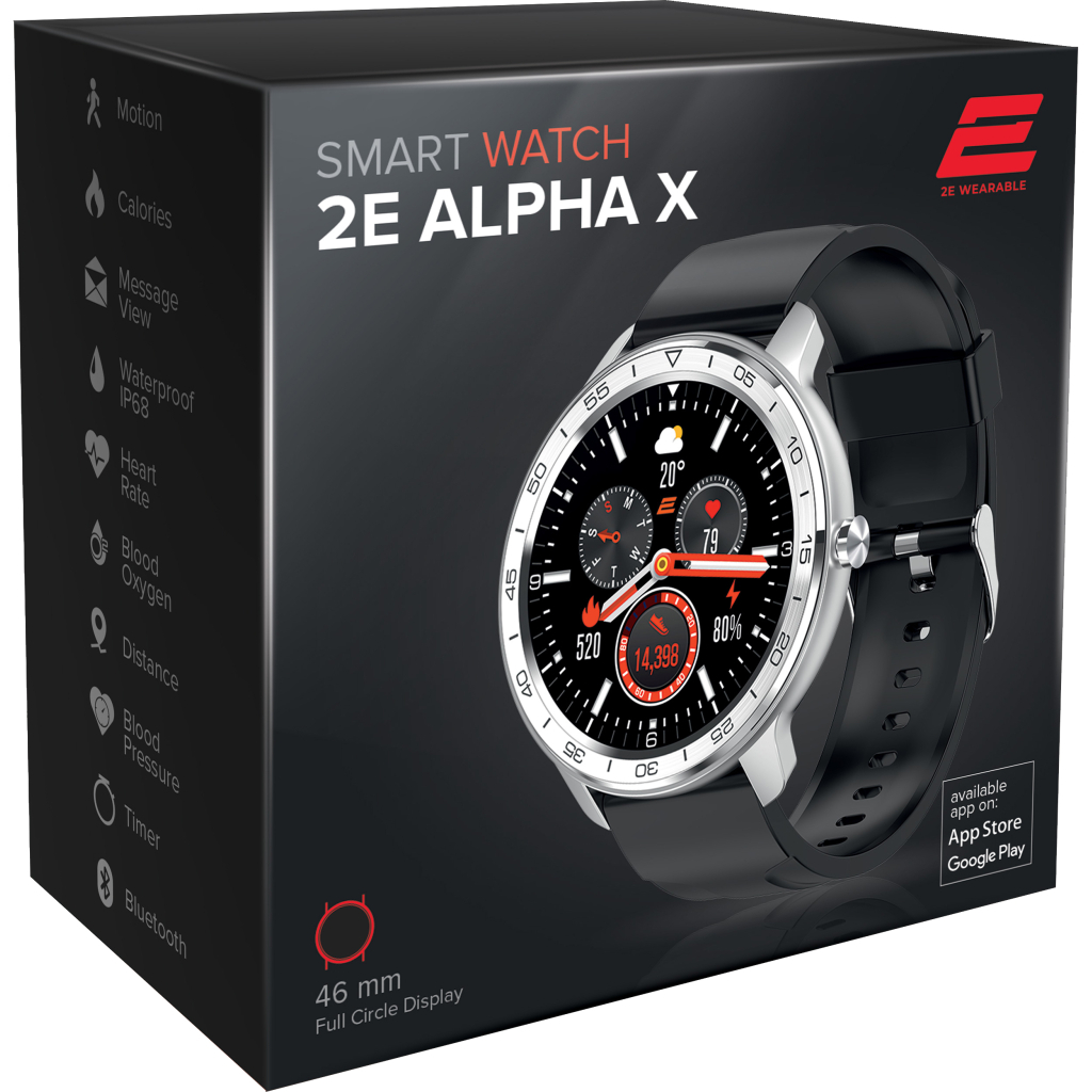 Смарт-годинник 2E Alpha X 46 mm Silver (2E-CWW30SL) - зображення 3