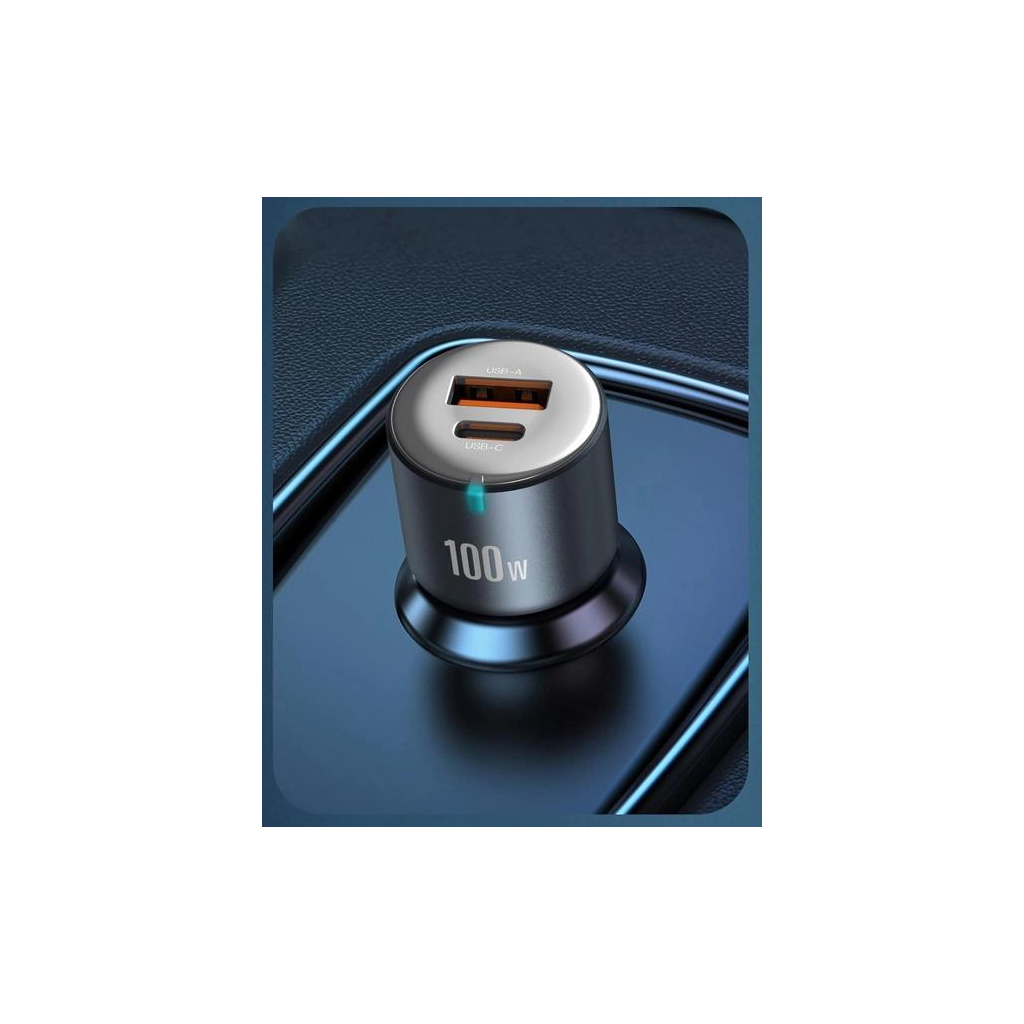 Зарядний пристрій XO CC47 1 USB 65W + 1 Type-C PD 35W (100W) Black (XO-CC47-BK) - зображення 6