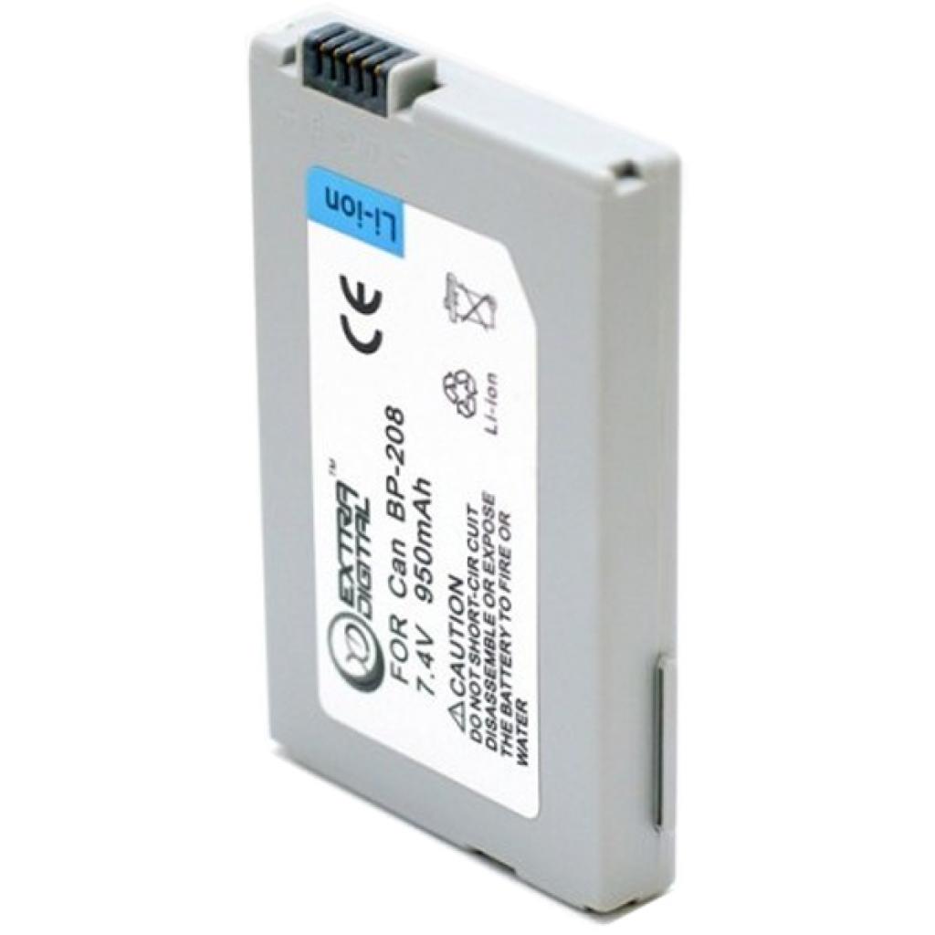 Акумулятор до фото/відео Extradigital Canon BP-208, 308 (BDC2402) - зображення 2