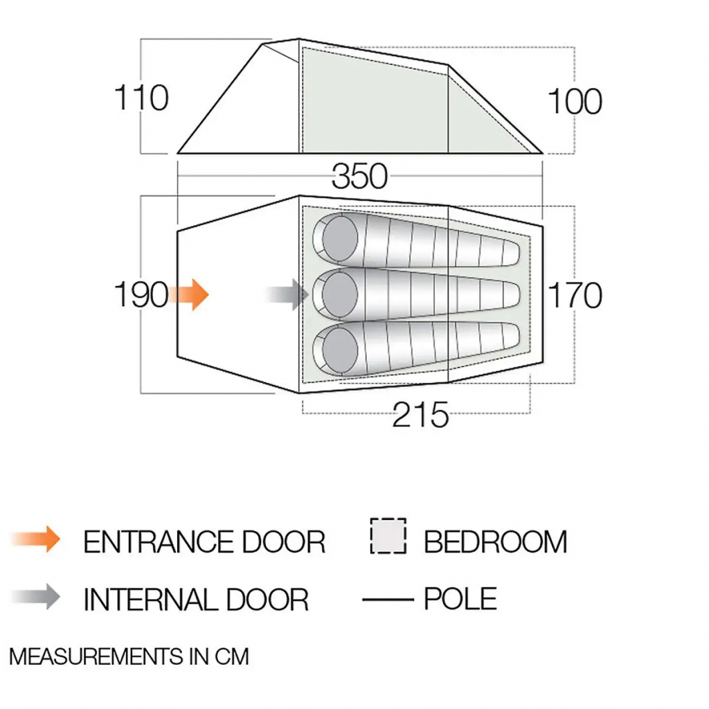 Намет Vango Tempest Pro 300 Pamir Green (929148) - зображення 2
