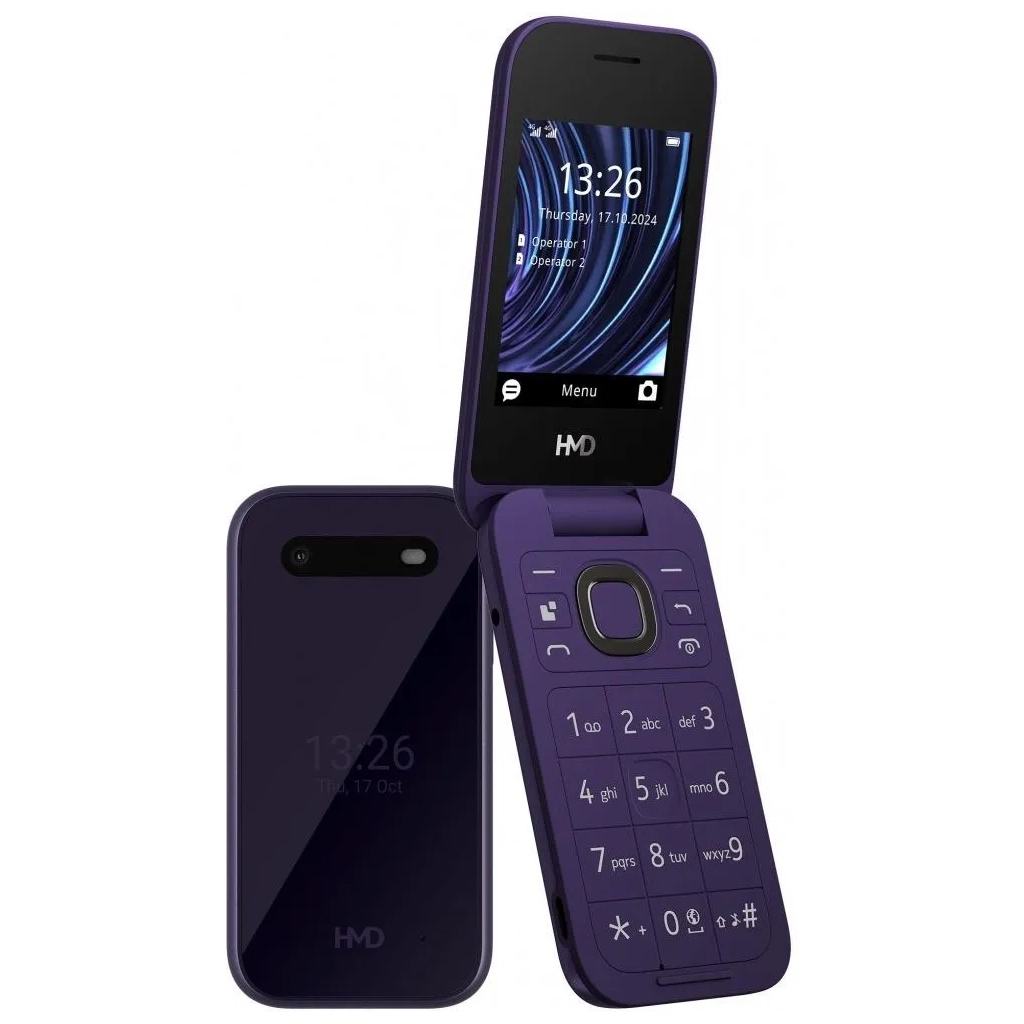 Мобільний телефон HMD 2660 4G Flip DS Violet - изображение 1