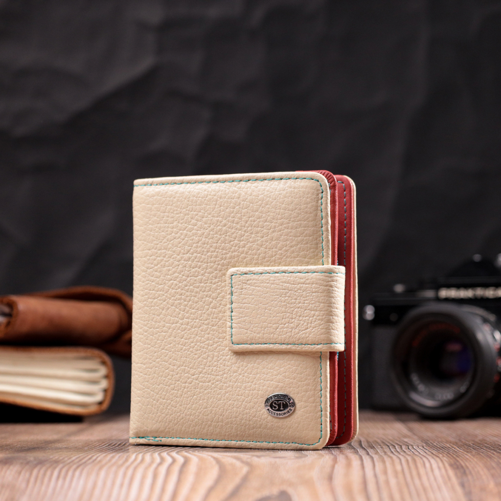 Гаманець ST Leather Из натуральной кожи Белый (19440) - зображення 9