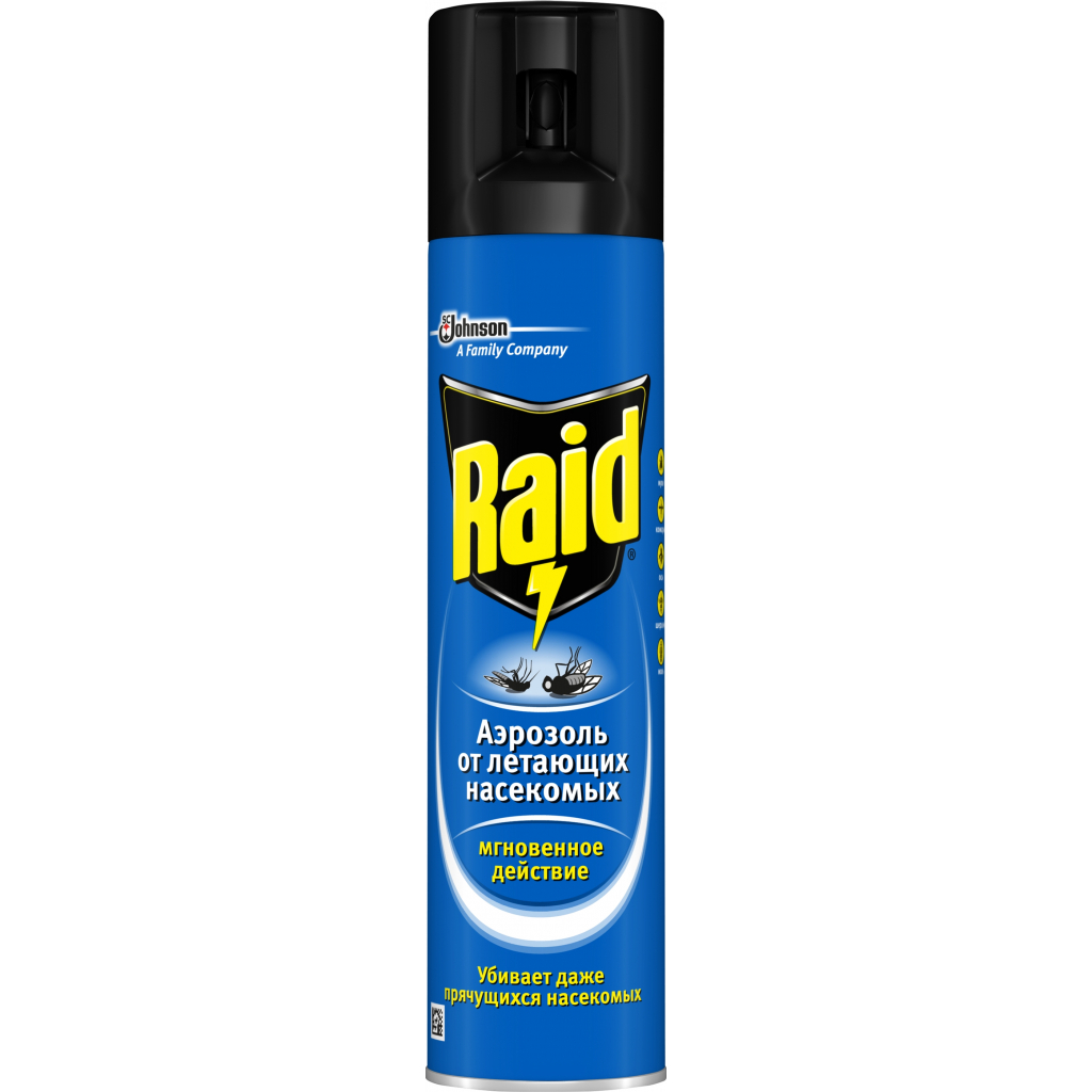 Аерозоль від комах Raid від мух, ос та комарів 300 мл (5010182990728) - зображення 2