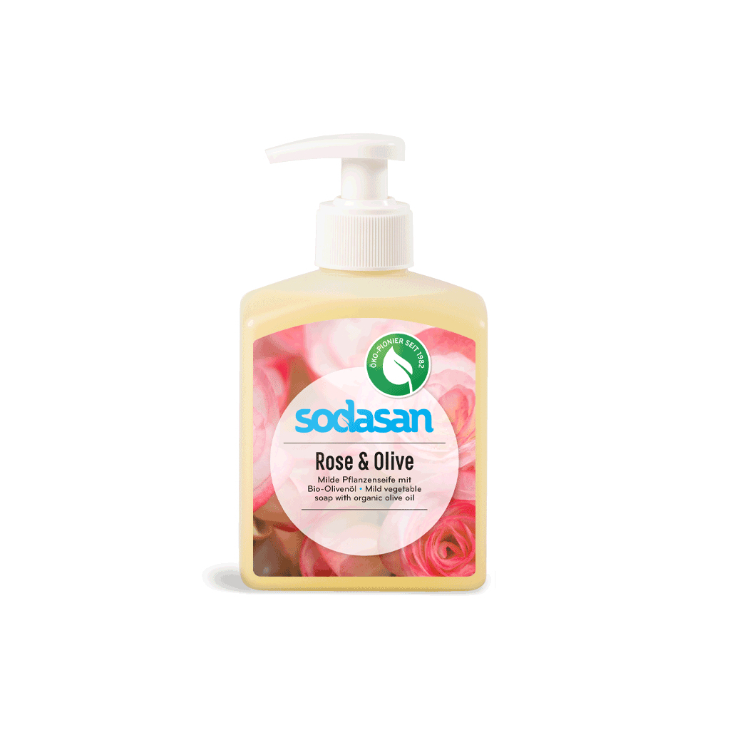Рідке мило Sodasan органічне Rose-Olive тонізуюче 300 мл (4019886076364) - зображення 1