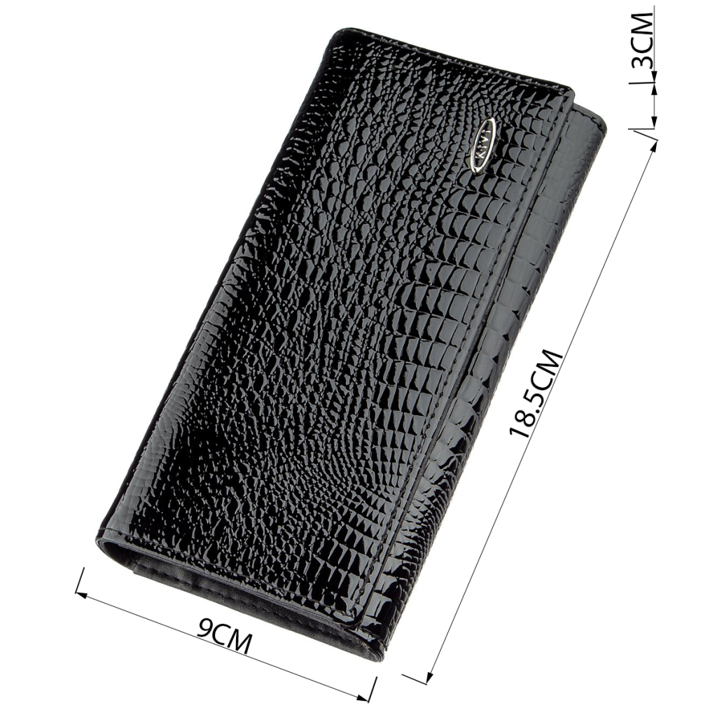 Гаманець Kivi З екошкіри Чорний (19012) - зображення 4