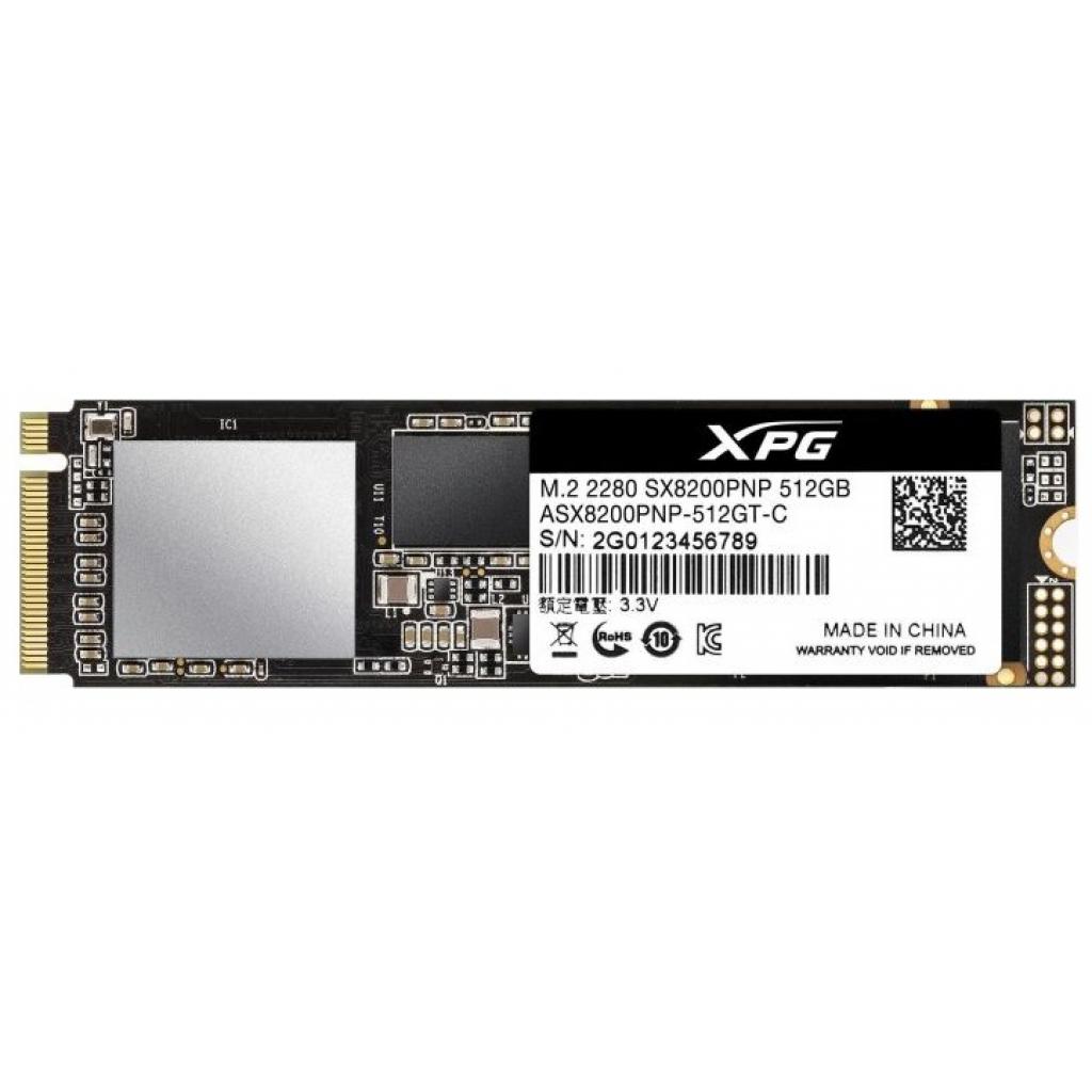 Накопичувач SSD M.2 2280 512GB ADATA (ASX8200PNP-512GT-C) - зображення 1