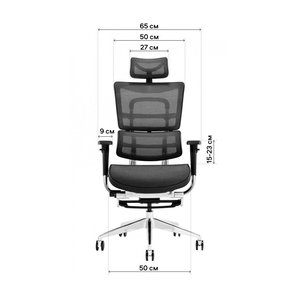 Офісне крісло GT Racer X-802L Black (W-21) - зображення 7