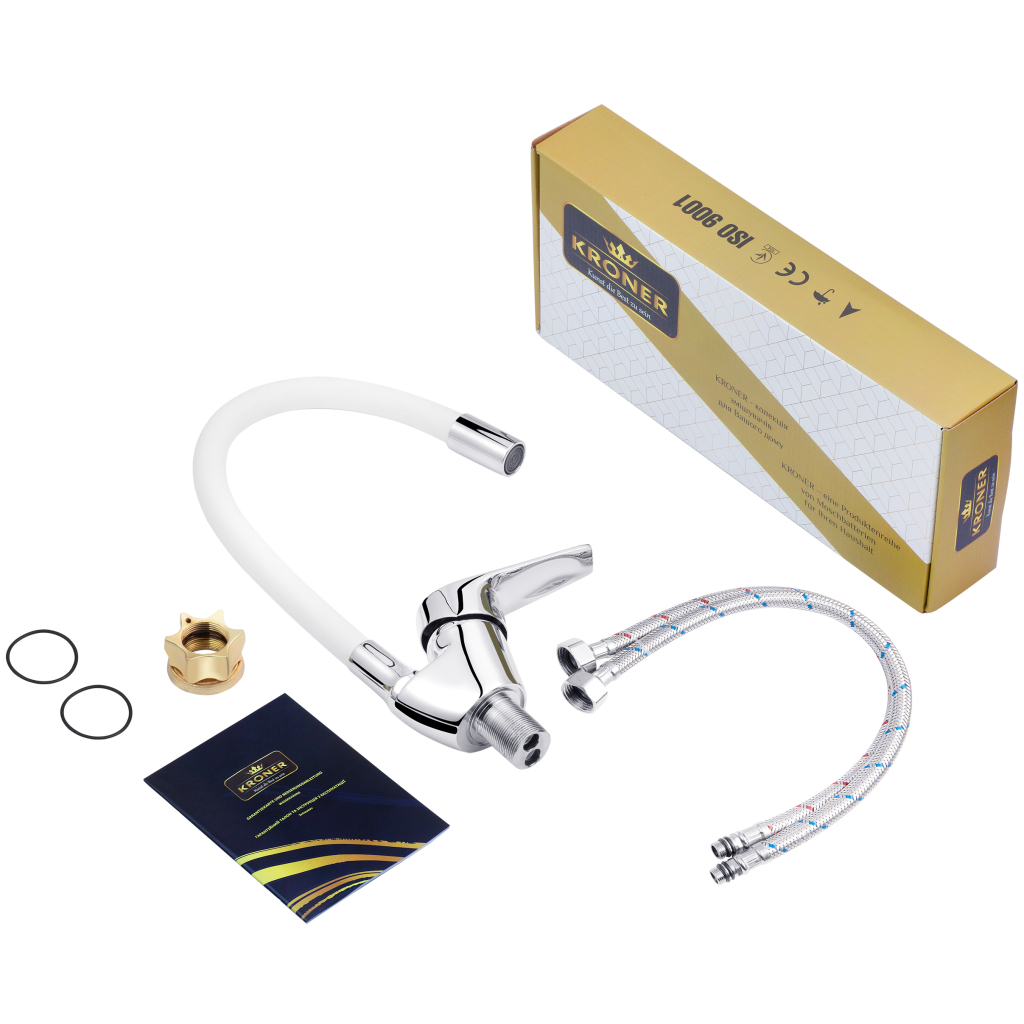 Змішувач Kroner Odra-C032WHI - зображення 6