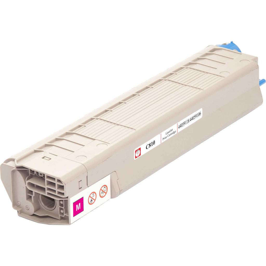 Тонер-картридж BASF OKI C810 Magenta 44059118/44059106 (KT-C810M) - зображення 3
