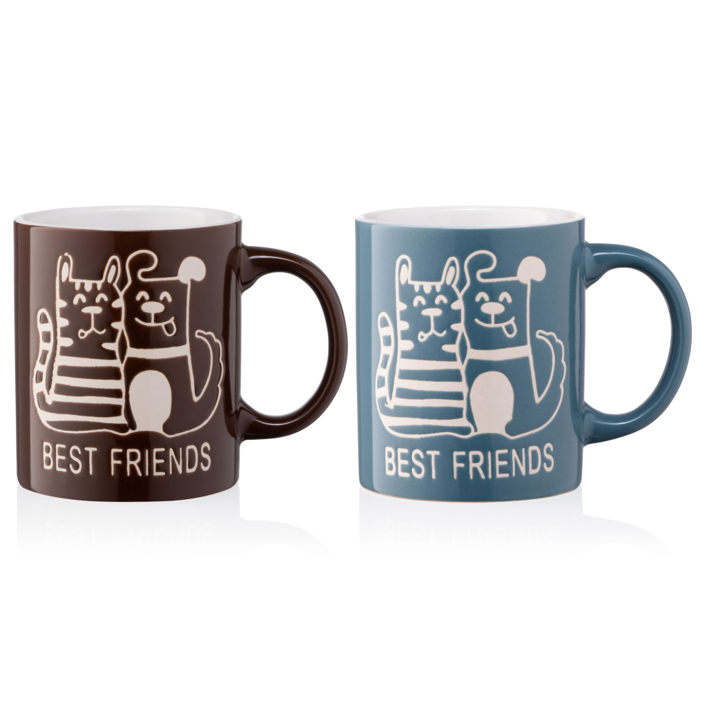 Чашка Ardesto Best friends 330 мл Brown (AR3471BR) - зображення 7