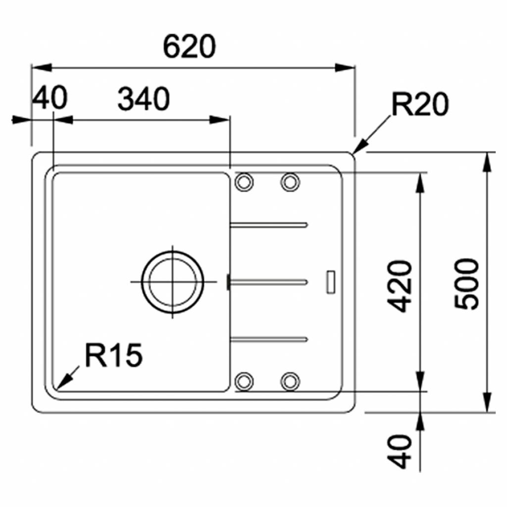 Мийка кухонна Franke Logica line LLX 611-79 (101.0381.808) - зображення 2