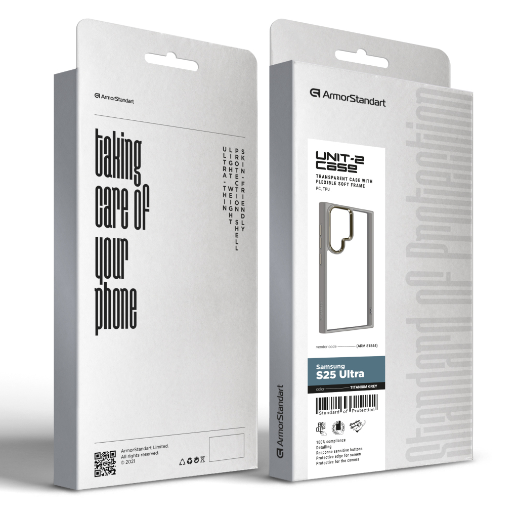 Чохол до мобільного телефона Armorstandart UNIT2 Samsung S25 Ultra Titanium Grey (ARM81844) - зображення 2