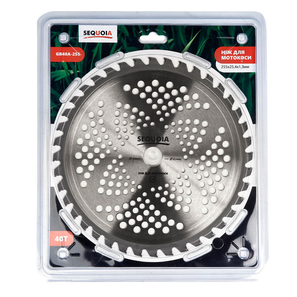 Ніж для тримера SEQUOIA 40 зубів, 255 мм, 25.4 мм, товщина 1.3 мм (GB40A-255) - зображення 3