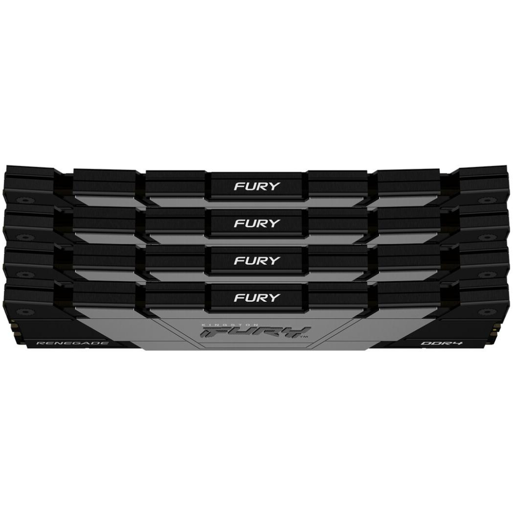 Модуль пам'яті для комп'ютера DDR4 128GB (4x32GB) 3200 MHz Fury Renegade Black Kingston Fury (ex.HyperX) (KF432C16RB2K4/128) - зображення 3
