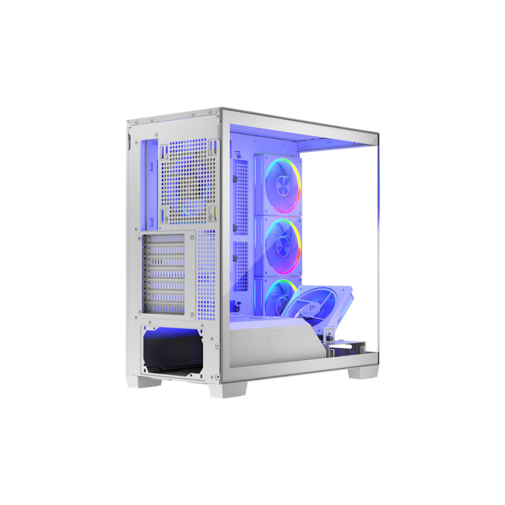 Корпус Modecom VOLCANO STELLAR ARGB MIDI 5x120mm fans WHITE (AT-STELLAR-5F-ARGB-20) - зображення 4