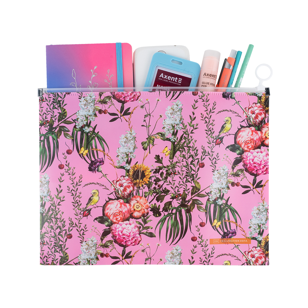 Папка на блискавці Axent zip-lock А4 Olga Selyshcheva, Summer (1497-34-A) - зображення 3