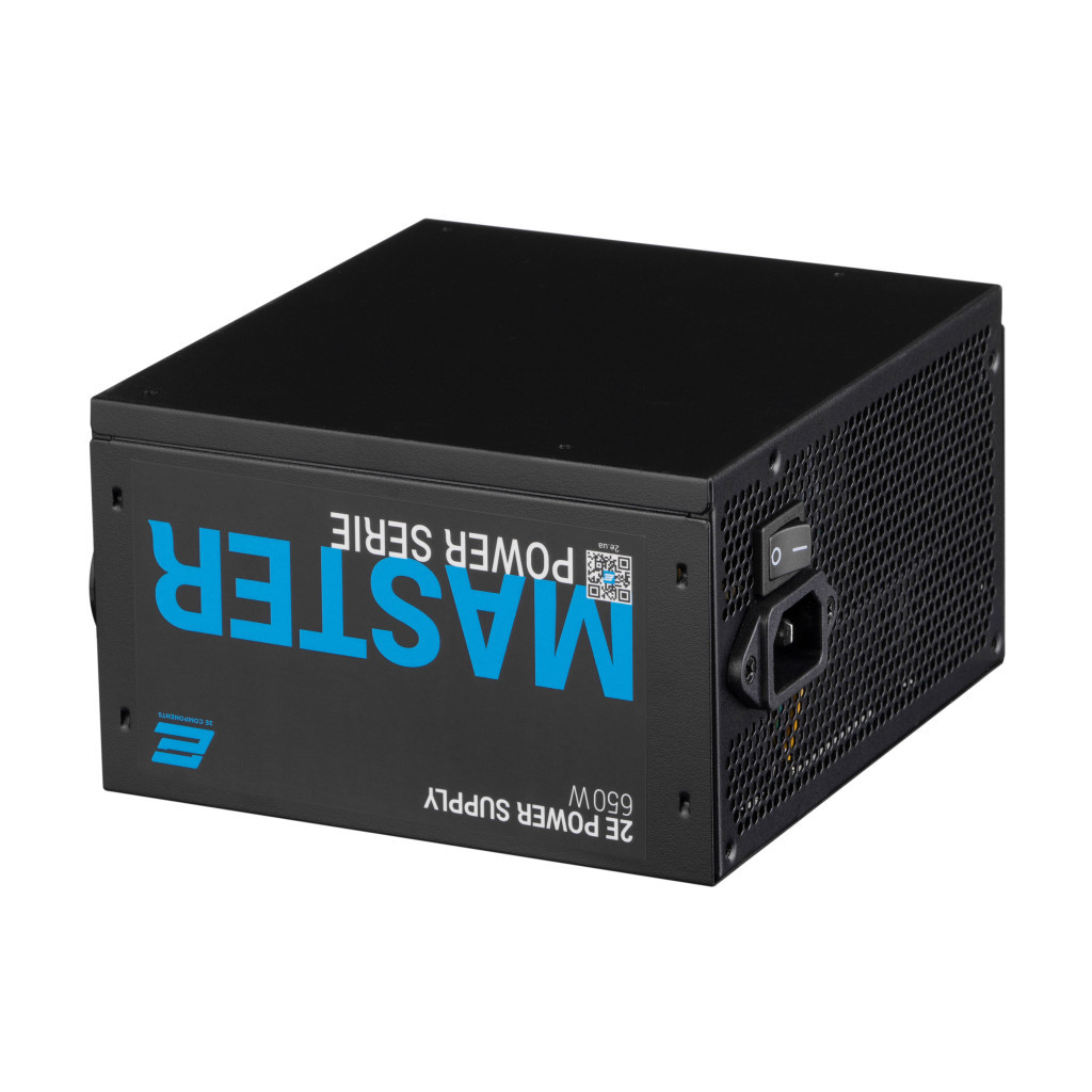 Блок живлення 2E MASTER POWER (650W), >80, 80+ White, 120mm, 1xMB 24pin(20+4), 1xCPU 8pin(4+4), 3xMolex, 5xSATA, (2E-MP650-120APFC) - зображення 6