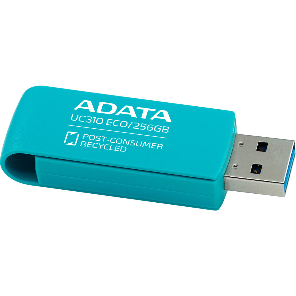 USB флеш накопичувач ADATA 256GB UC310 Eco Green USB 3.2 (UC310E-256G-RGN) - picture 4
