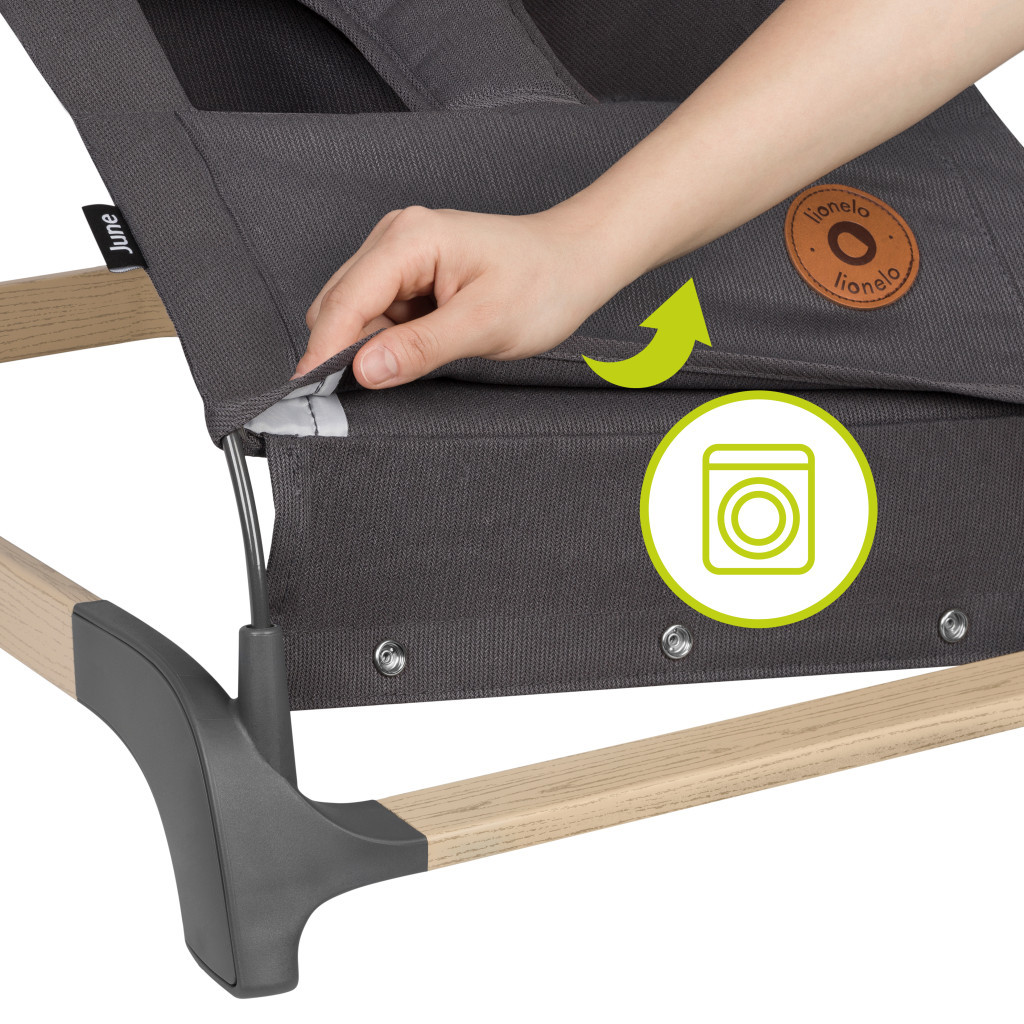 Крісло-гойдалка Lionelo шезлонг June grey stone (LO-JUNE GREY STONE) - зображення 11