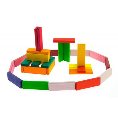 Конструктор Nic дерев'яний Будівельні пластини Башта 60 ел. (NIC523300) - зображення 8