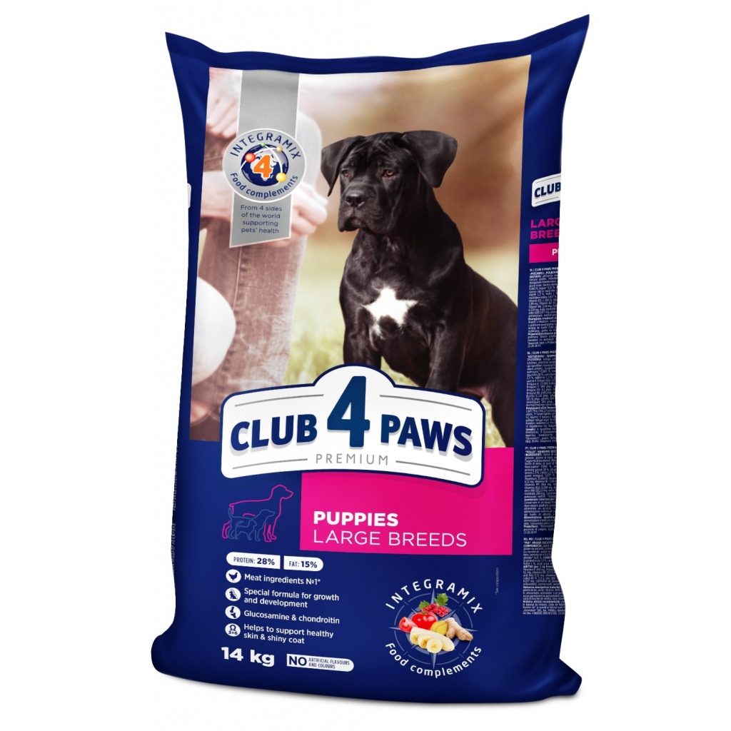 Сухий корм для собак Club 4 Paws Преміум. Для цуценят великих порід зі смаком курки 14 кг (4820083909689) - зображення 1