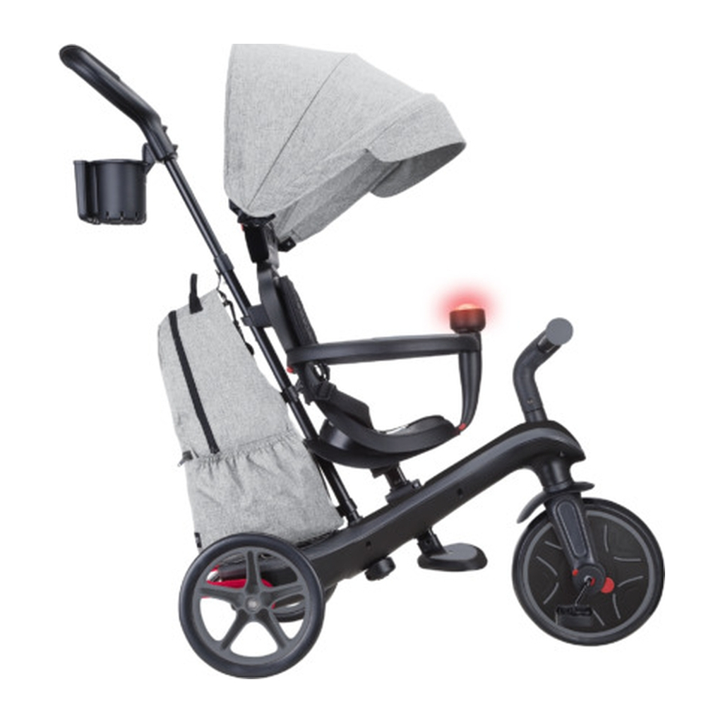 Дитячий велосипед Globber Explorer trike Deluxe play 4 в 1 чорно-сірий (636-120) - зображення 2