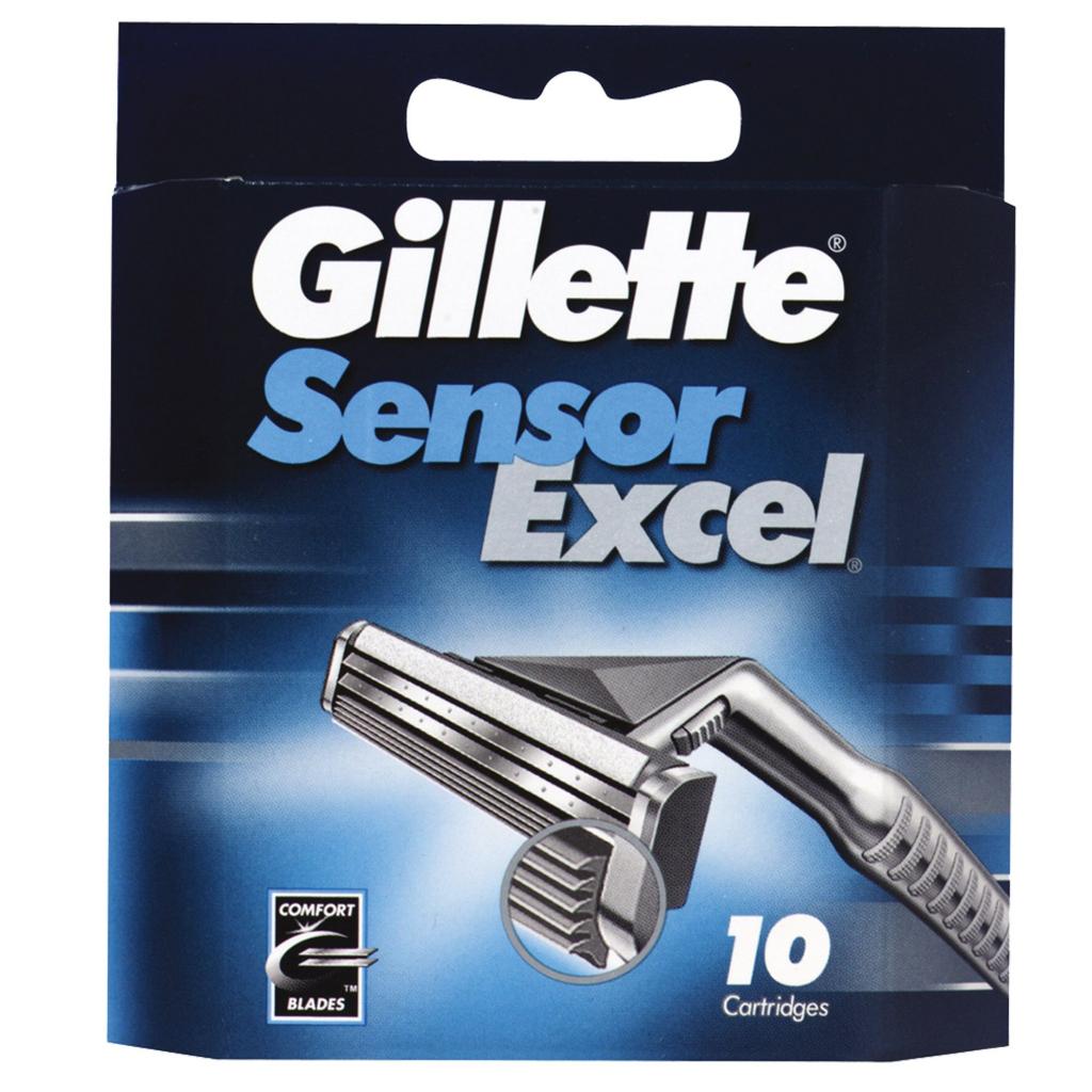 Змінні касети Gillette Sensor Excel 10 шт (3014260245832) - зображення 1