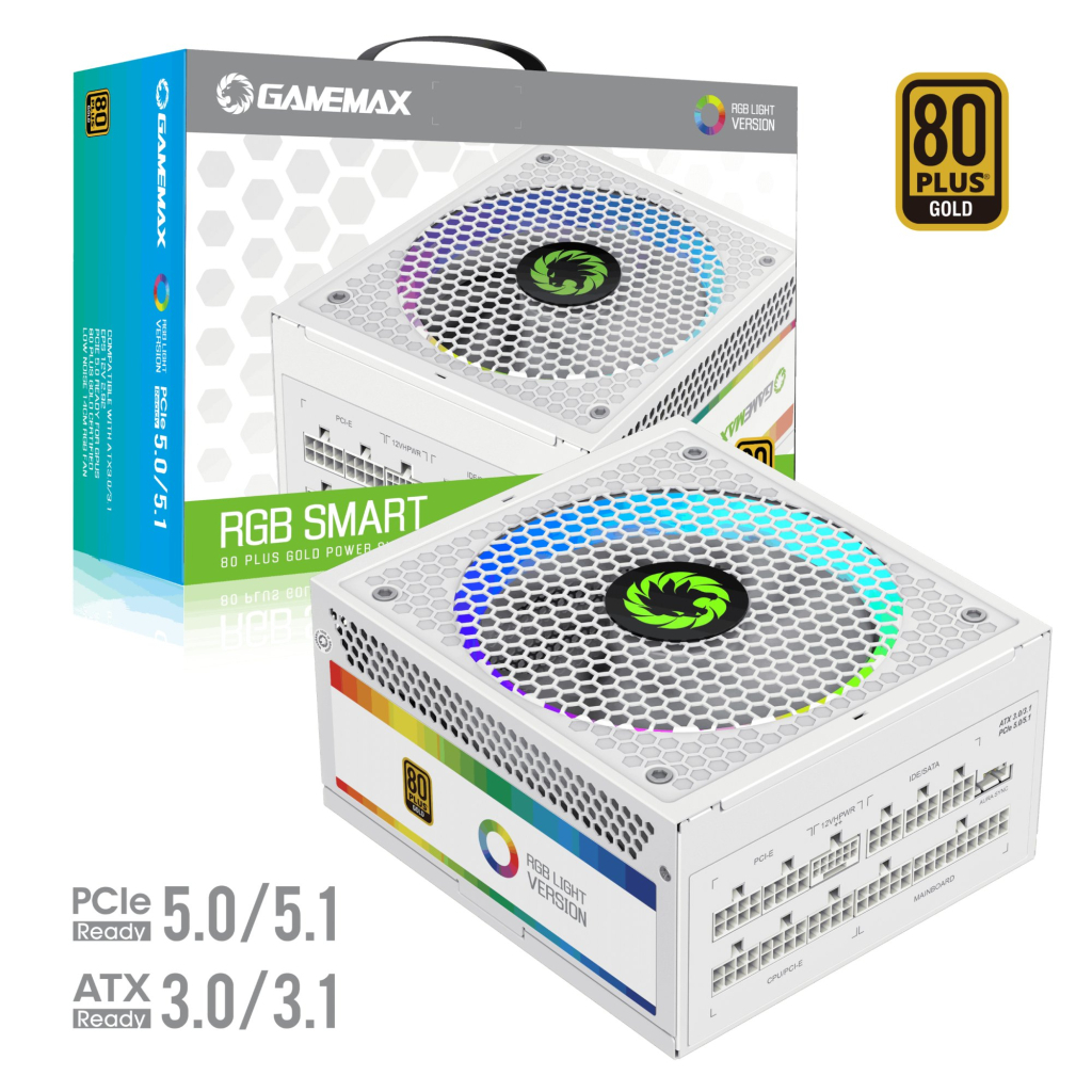 Блок живлення Gamemax 1050W (RGB1050 PRO WH (ATX3.0/3.1 PCI) - зображення 6