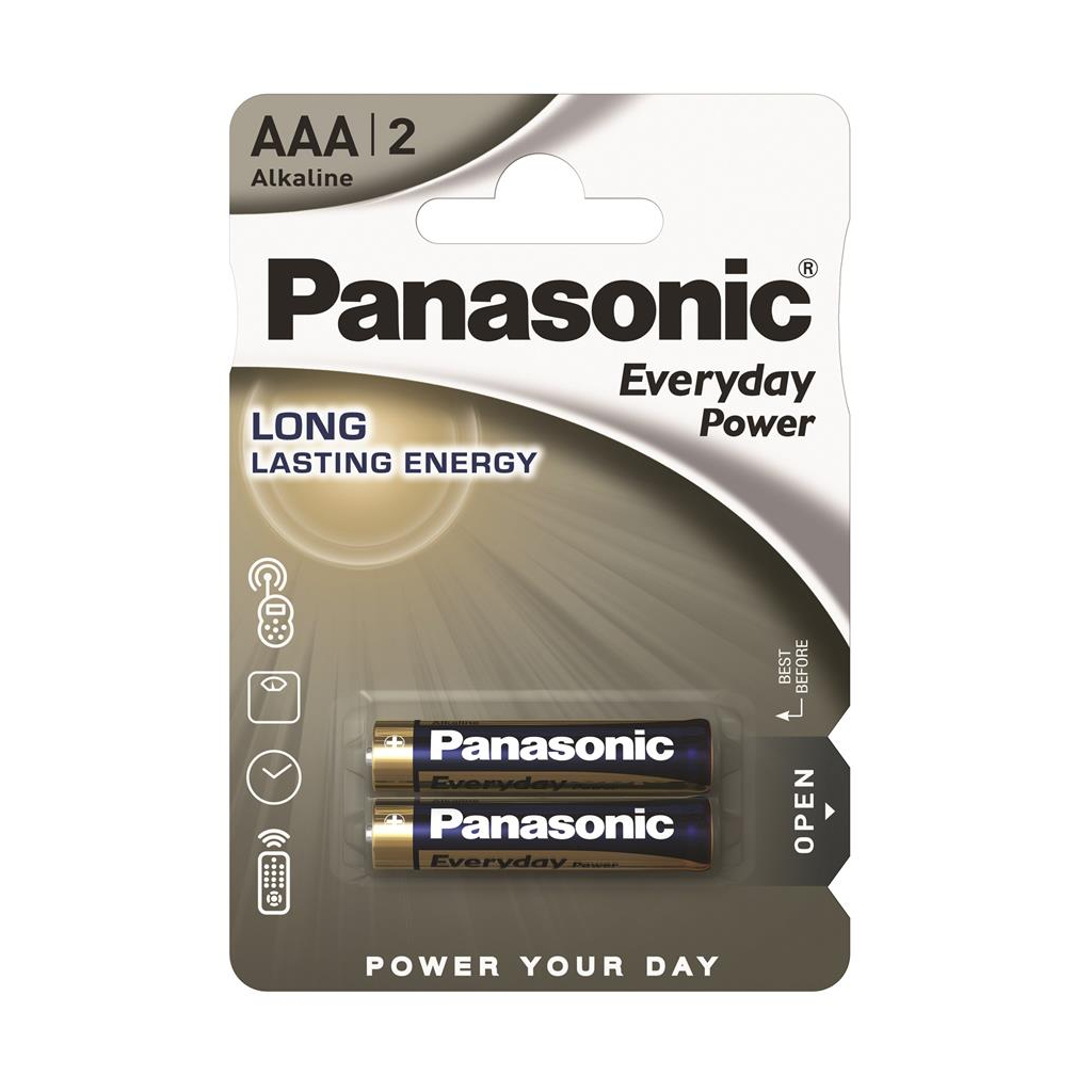 Батарейка Panasonic AAA LR03 Everyday Power * 2 (LR03REE/2BR) - зображення 1