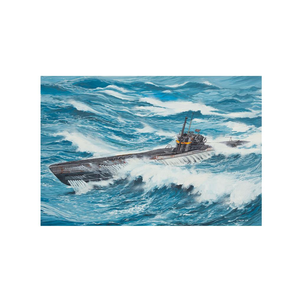 Збірна модель Revell Підводний човен Type VII C/41 рівень 4 масштаб 1:144 (RVL-05100) - зображення 11