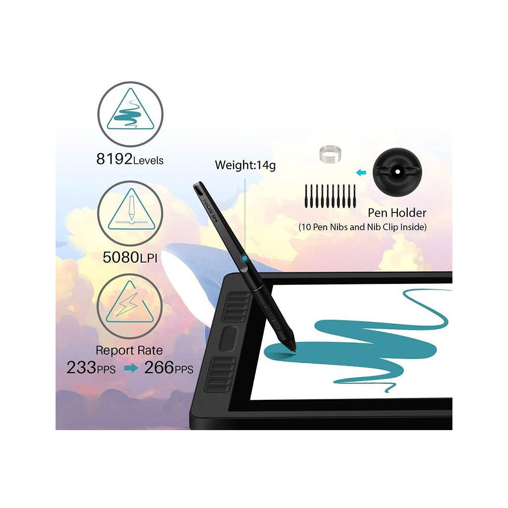 Графічний планшет Huion Kamvas GT-221Pro V2 (GT221PROV2) - зображення 10