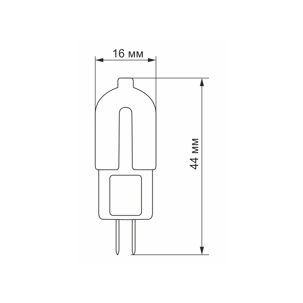 Лампочка Videx G4C 12V 2W G4 4100K (VL-G4C-02124) - зображення 3