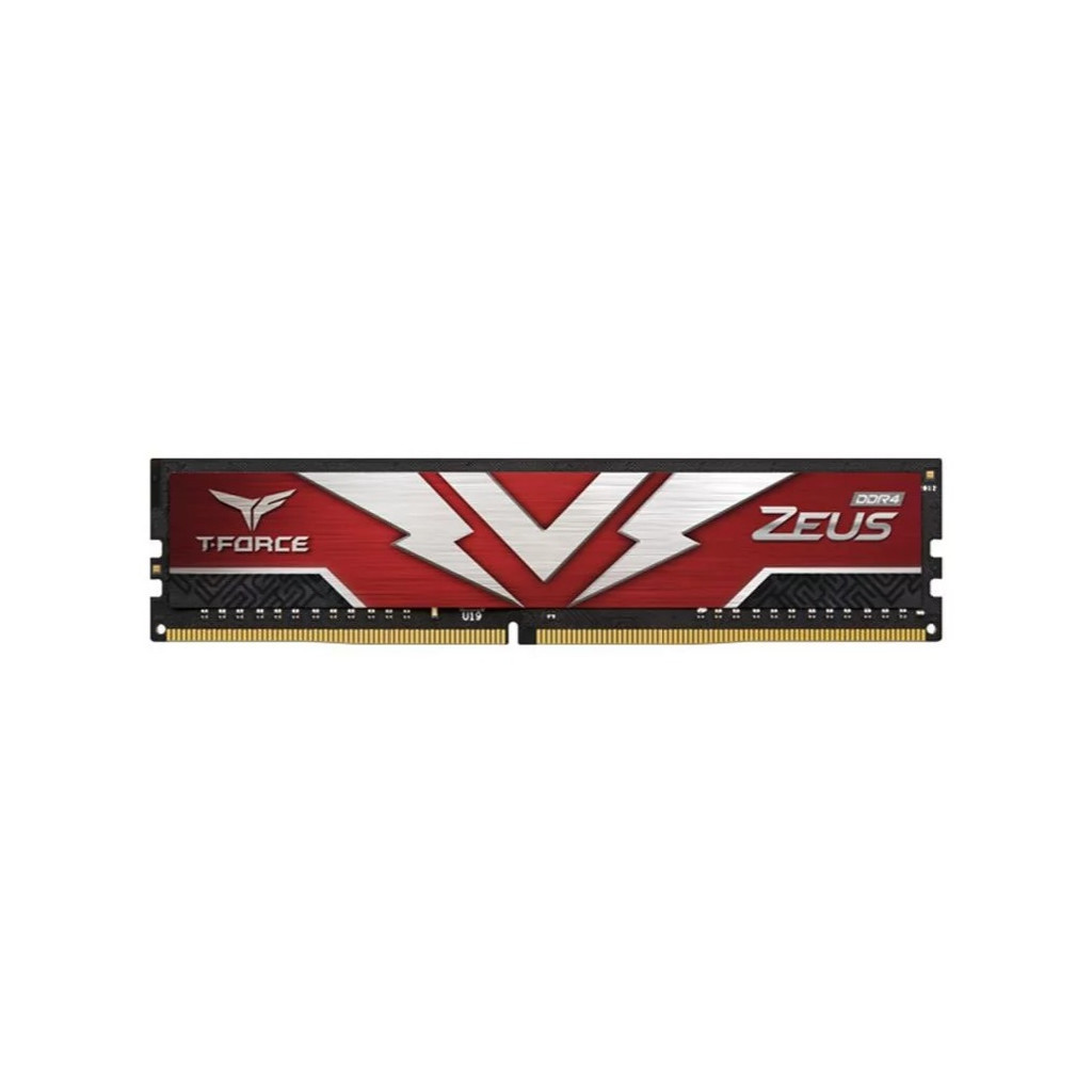 Модуль пам'яті для комп'ютера DDR4 16GB 3200 MHz T-Force Zeus Red Team (TTZD416G3200HC2001) - зображення 1