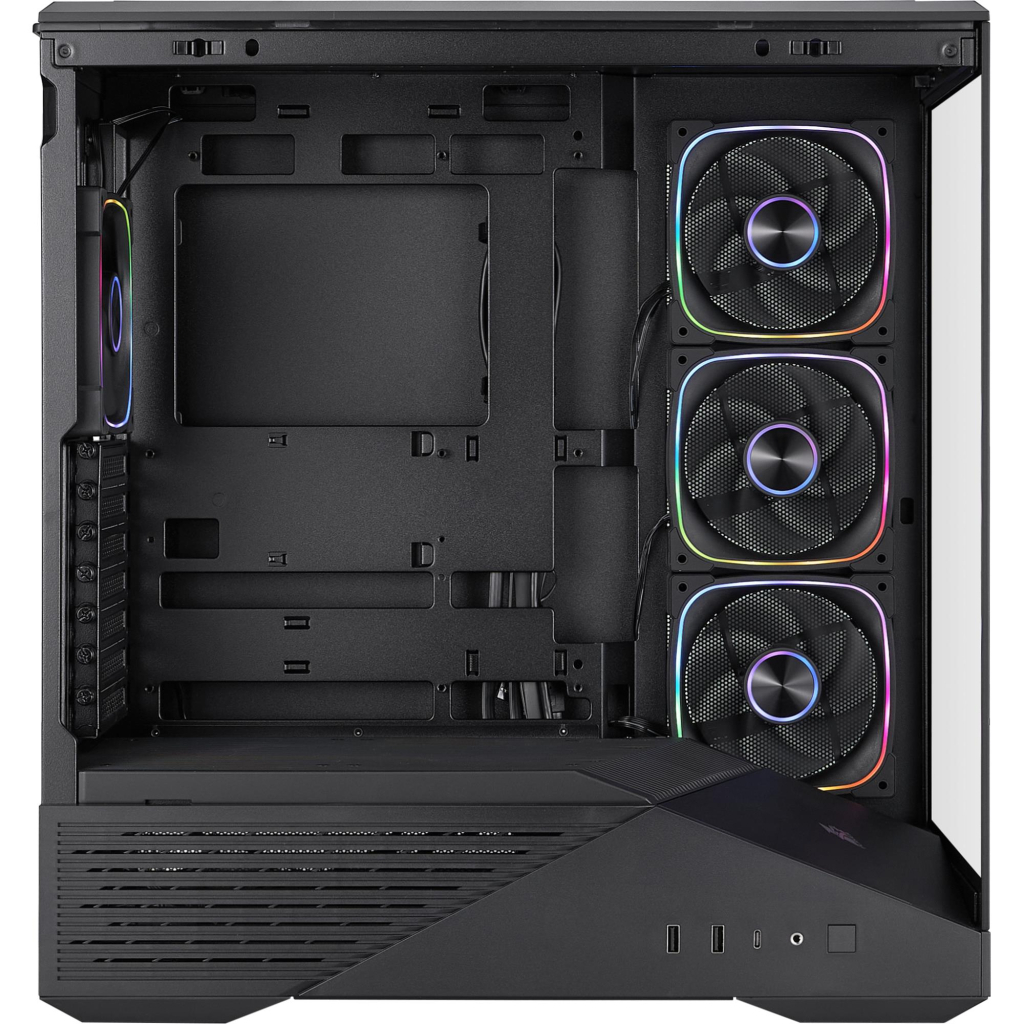 Корпус для ПК 1stPlayer GM7-BK-3FN7R-1FN7 Black (GM7-BK-3FN7R-1FN7) - зображення 5