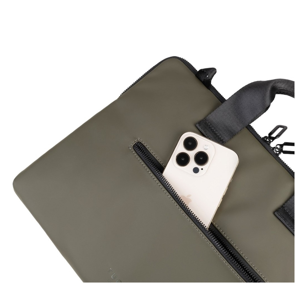 Сумка для ноутбука Tucano 16" Gommo Super Slim green (BSGOM1516-VM) - зображення 5