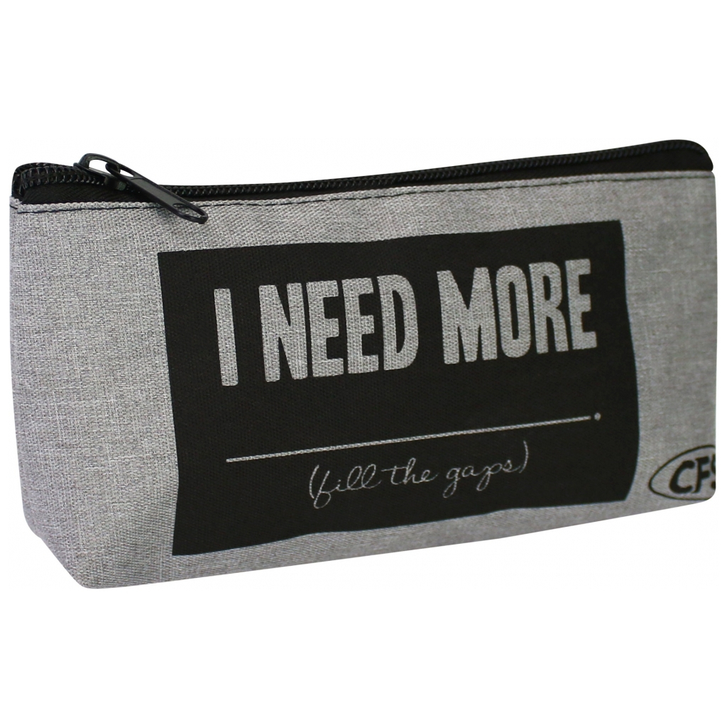 Пенал Cool For School 1 відділення Happy Сірий (CF86602-03) - зображення 1