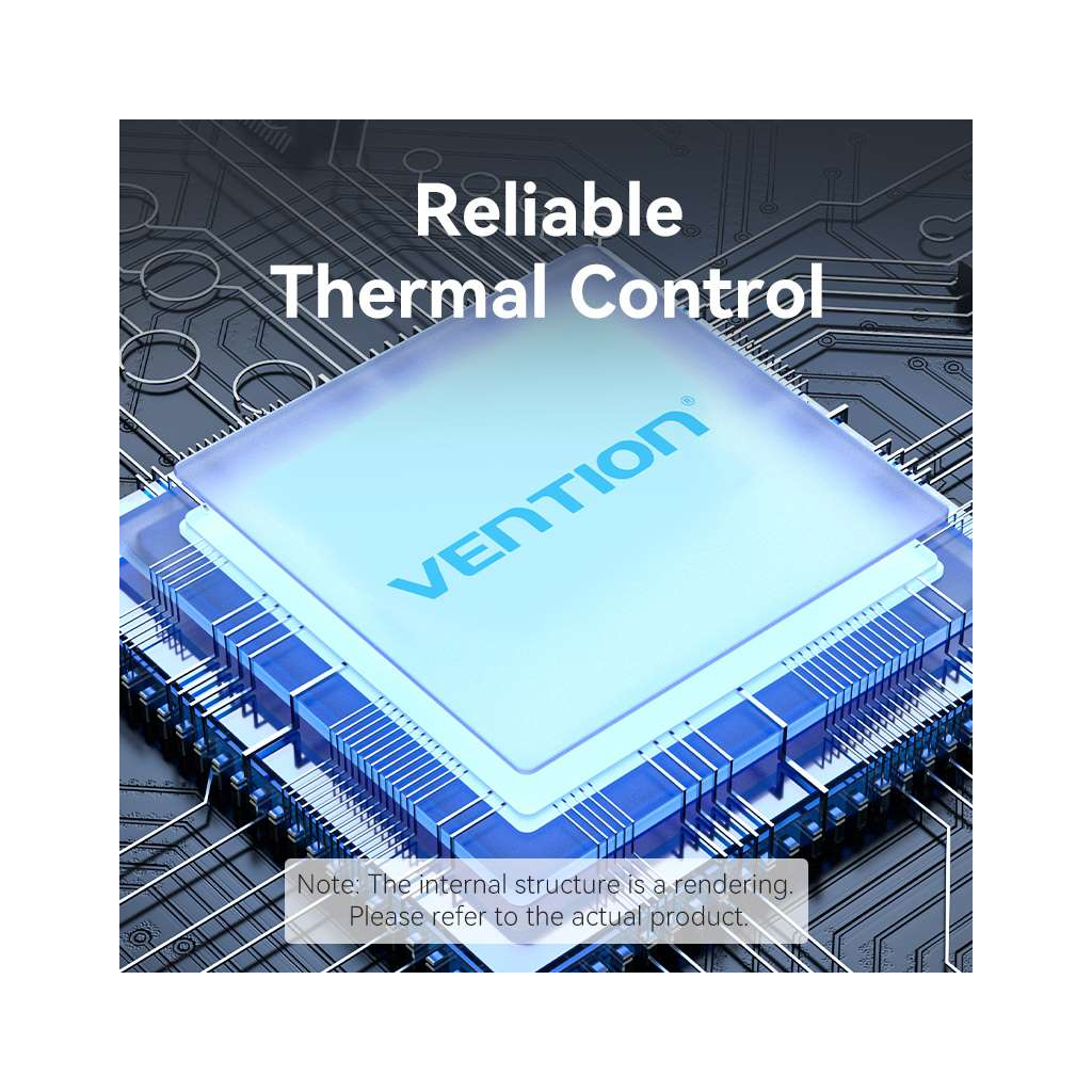 Концентратор Vention USB 3.0 to USB 3.0x3/RJ45/Type-C Hub Blue Aluminum Alloy 5-in-1 (TGFSB) - зображення 7