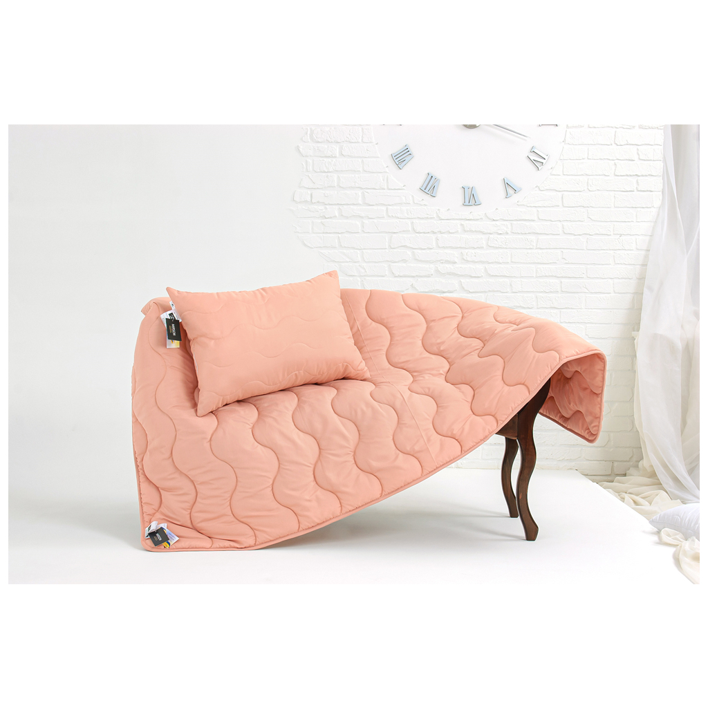 Ковдра MirSon Шовкова всесезонна №1735 Eco Light Coral Silk Kapok 200x220 см (2200003710052) - зображення 4