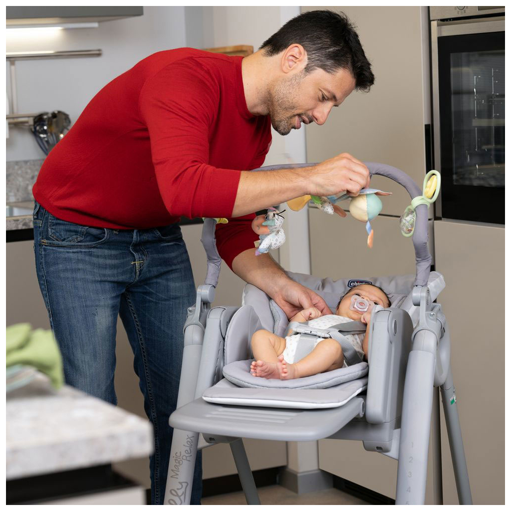 Стілець для годування Chicco Polly Magic Relax New, light gray (79502.61) - зображення 9