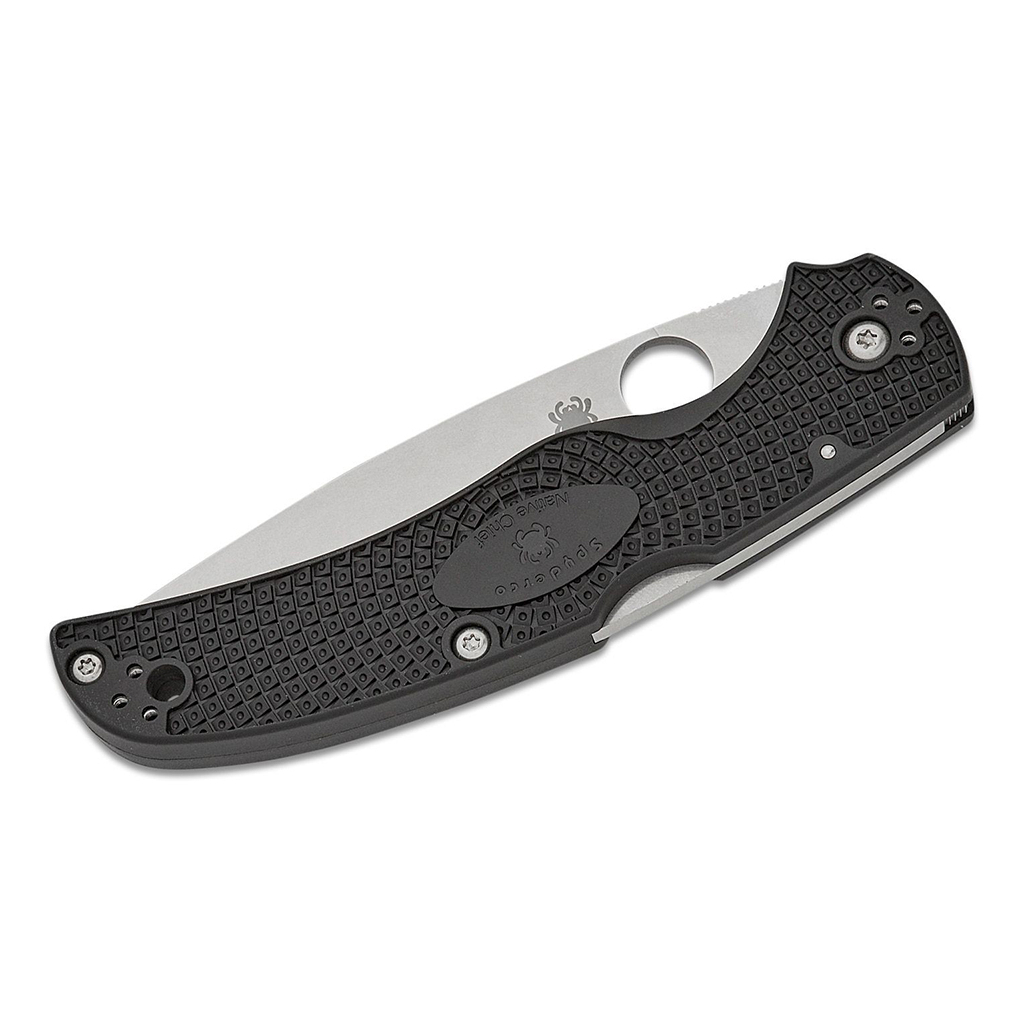 Ніж Spyderco Native Chief Satin BD1N Serrated Black FRN (C244PSBK) - зображення 3