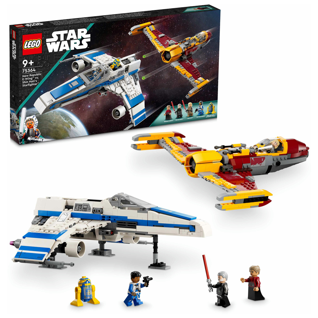 Конструктор LEGO Star Wars Винищувач Нової Республіки E-Wing проти Зоряного винищувача Шин Хаті 1056 деталей (75364) - зображення 9