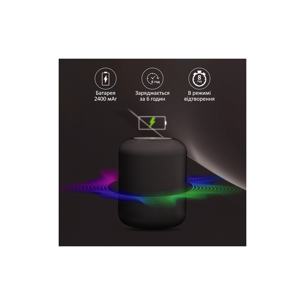 Акустична система Promate Boom-10 Black (boom-10.black) - зображення 4