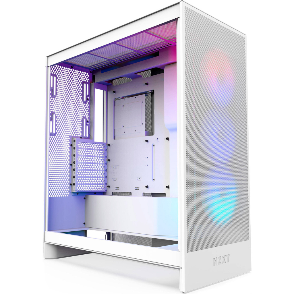 Корпус NZXT H7 Flow RGB All White (CM-H72FW-R1) - зображення 1