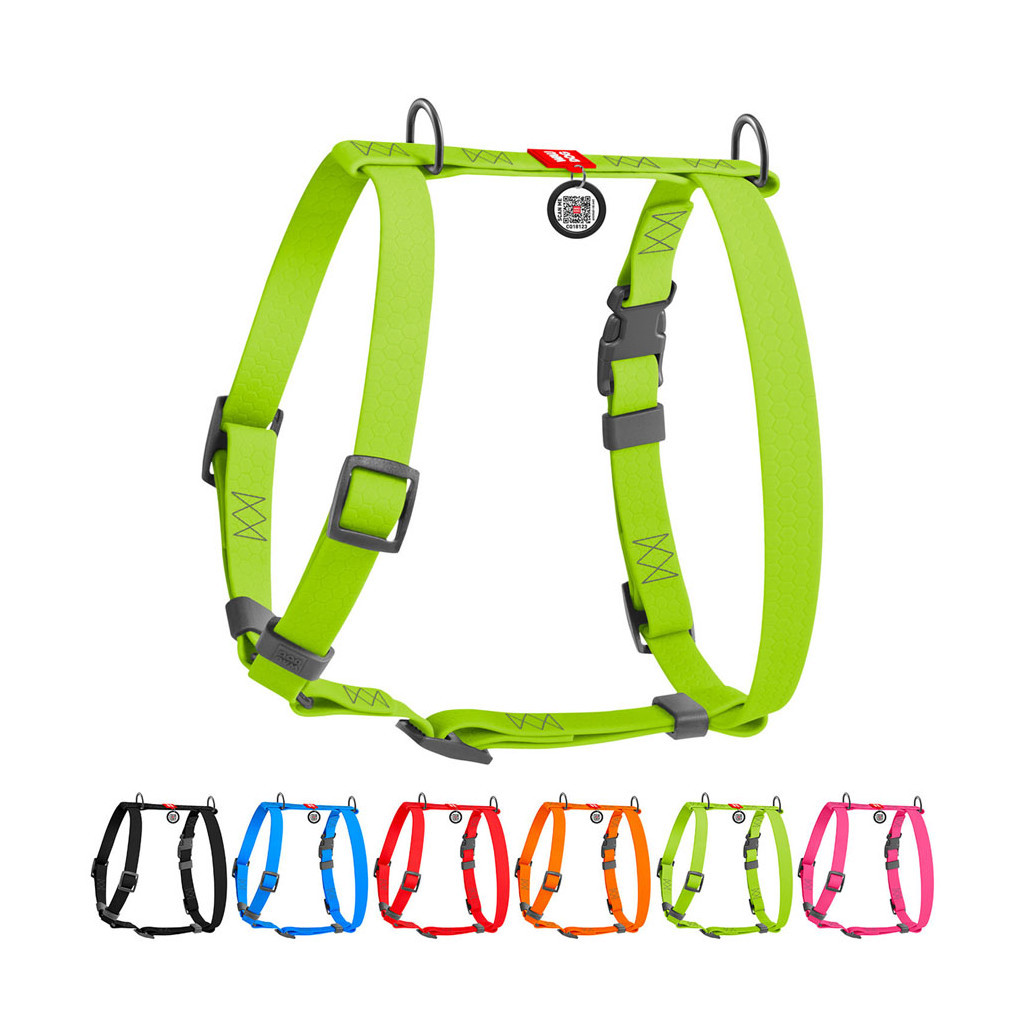 Шлея для собак WAUDOG Waterproof Н-подібна анатомічна XL салатова (32455) - зображення 1