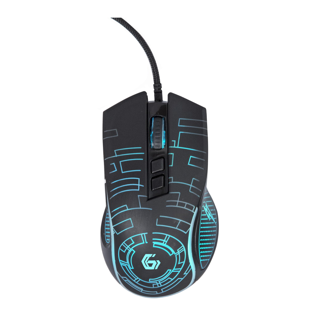 Мишка Gembird MUSG-RGB-01 USB Black (MUSG-RGB-01) - зображення 1
