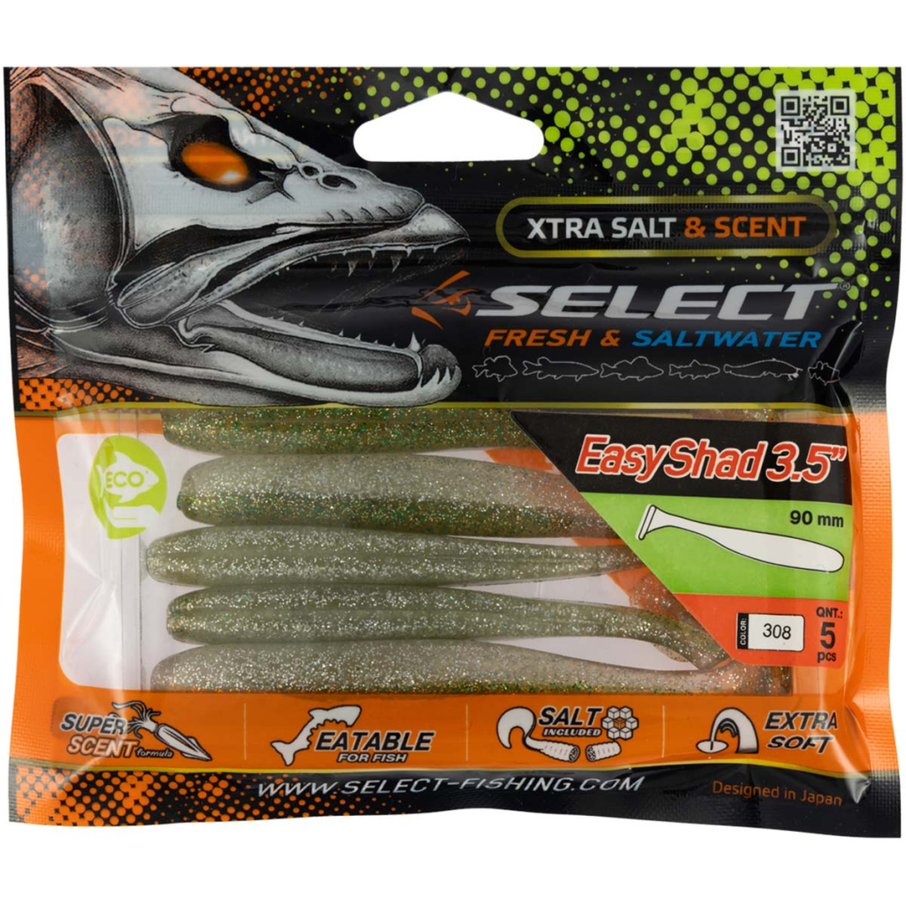 Силікон рибальський Select Easy Shad 3.5" 308 (5 шт/уп) (1870.71.82) - зображення 2