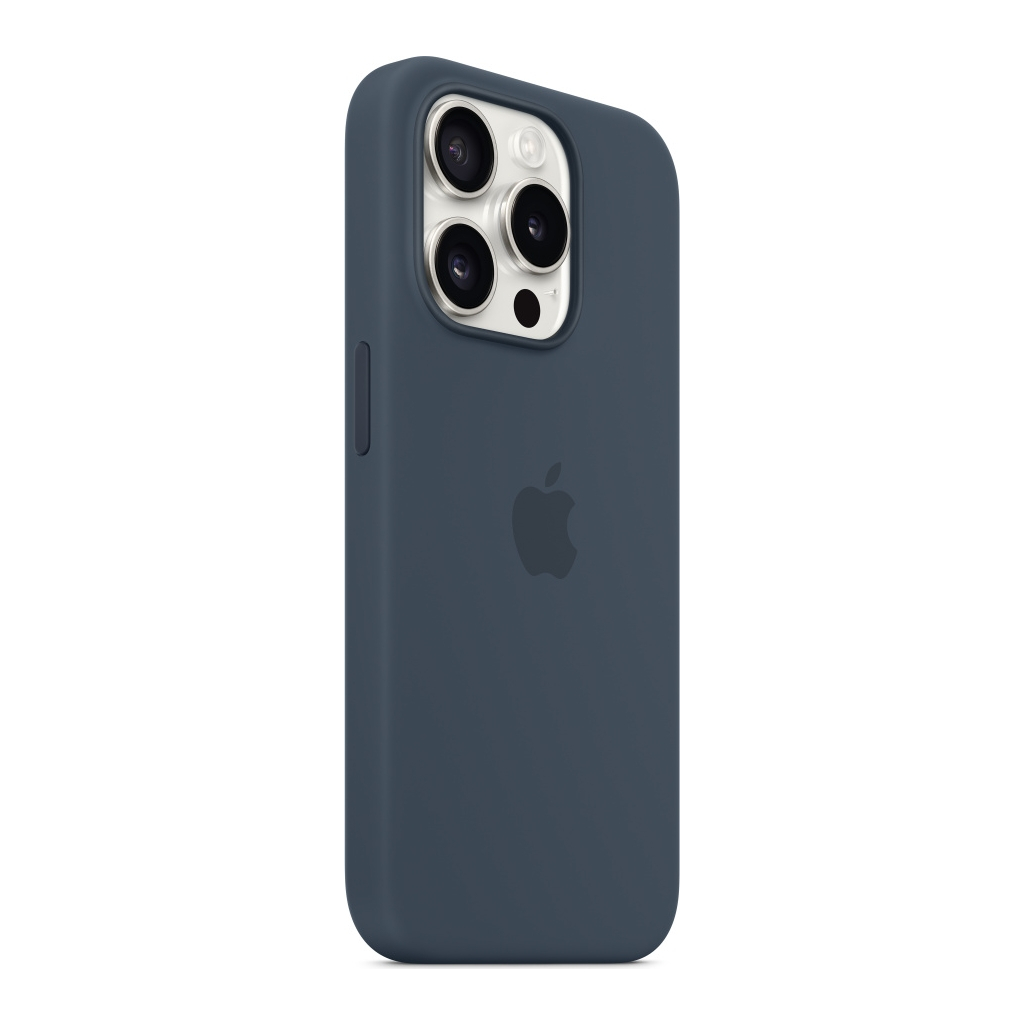 Чохол до мобільного телефона Apple iPhone 15 Pro Silicone Case with MagSafe Storm Blue (MT1D3ZM/A) - зображення 5