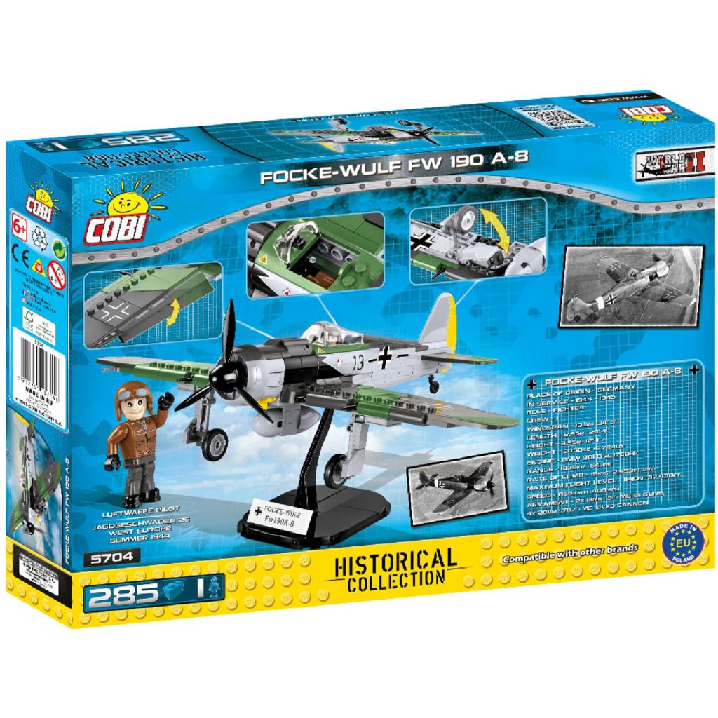 Конструктор Cobi Винищувач Focke-Wulf FW-190 285 деталей (COBI-5704) - зображення 4