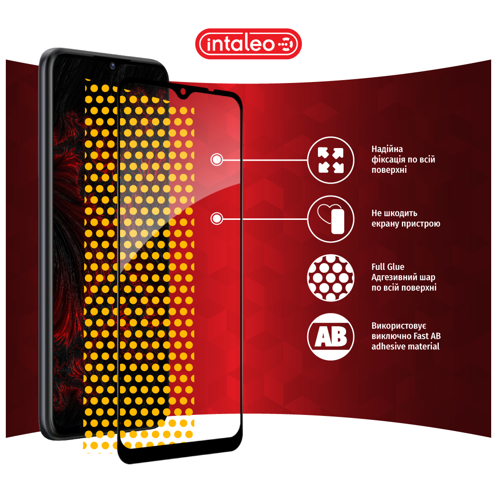 Скло захисне Intaleo Full Glue ZTE Blade A53 Black (1283126583308) - зображення 7