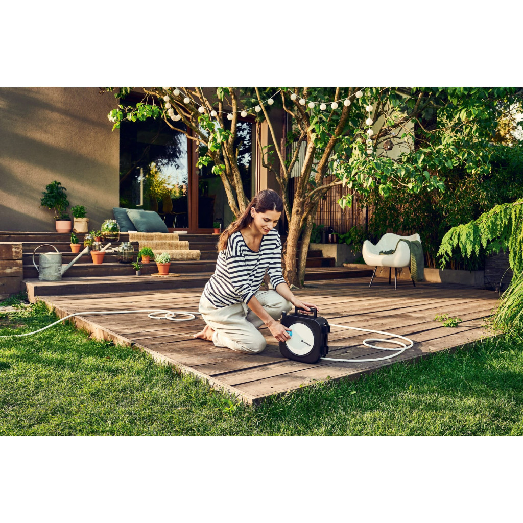 Шланг для поливу Cellfast на катушці ERGO XS, 10+2м, шланга 3/8", комплект конекторів та зрошувач ERGO (55-400) - изображение 2